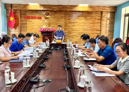 Hội nghị liên tịch thống nhất nội dung, chương trình, thời gian tổ chức kỳ họp thứ 23  HĐND huyện khóa XX nhiệm kỳ 2021-2026